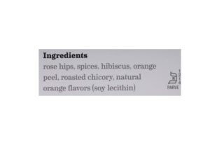 Bigelow Orange & Spice Caffeine Free Tea Ingredients